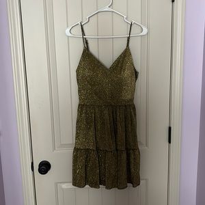 Emerald Sundae gold dress size 5